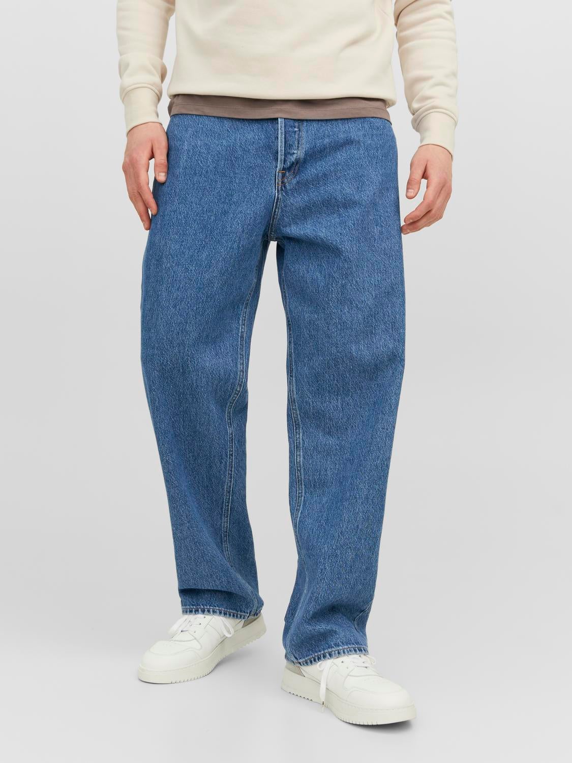 JACK & JONES JEANS INTELLIGENCE slim fit jeans tim original blue denim